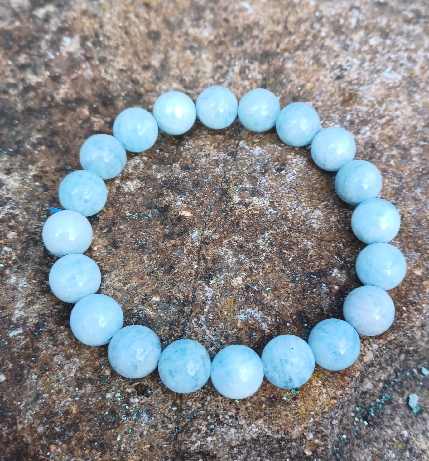 Akvamarín AA náramek 19cm