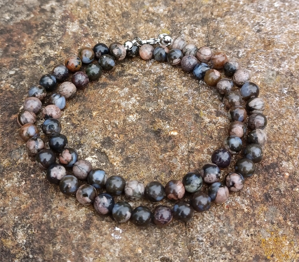 Liberit modrý náhrdelník