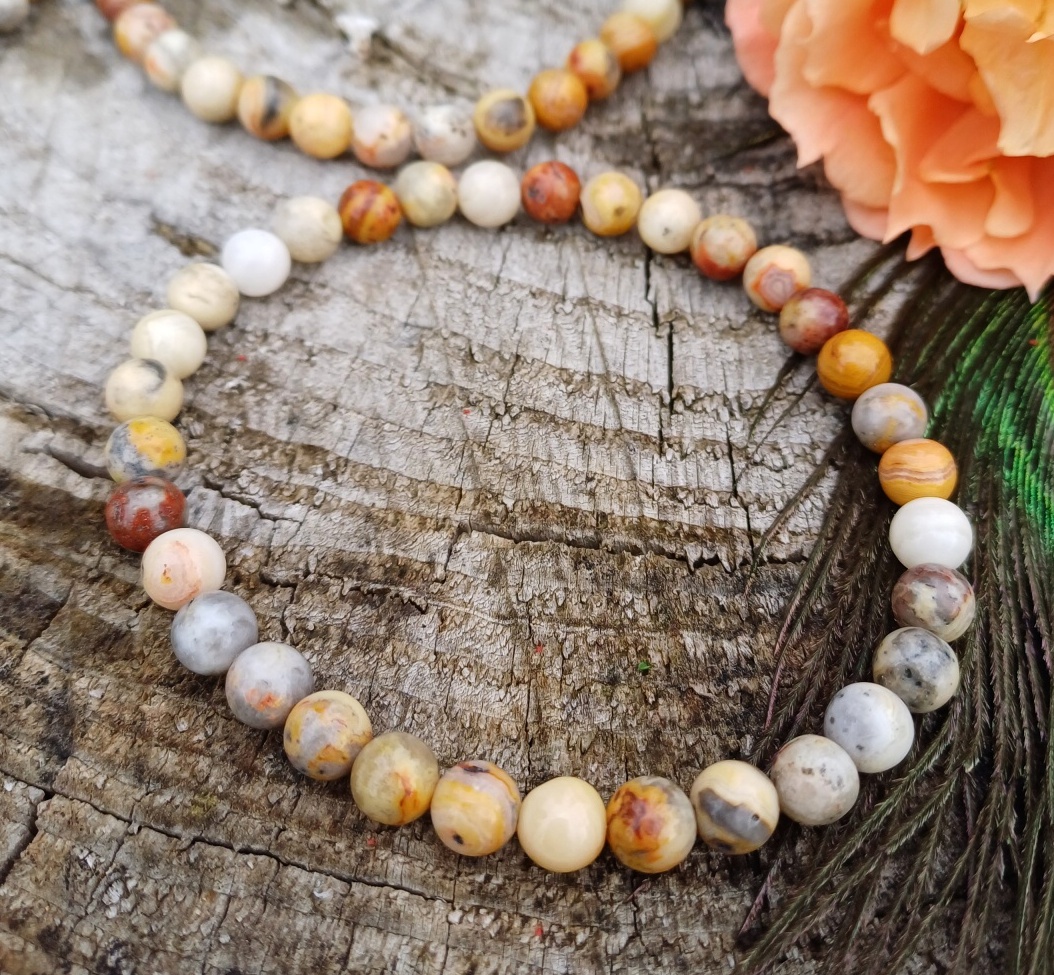 Achát krajkový náramek pro muže