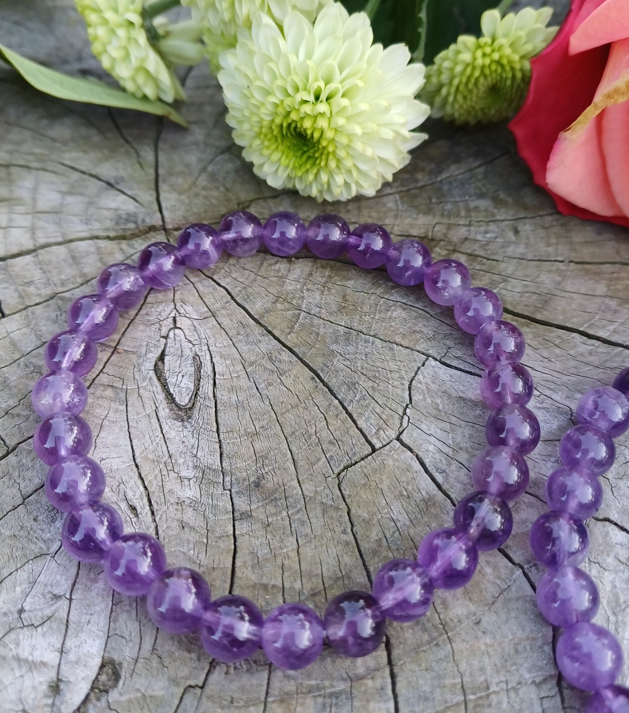 Ametyst náramek pro muže