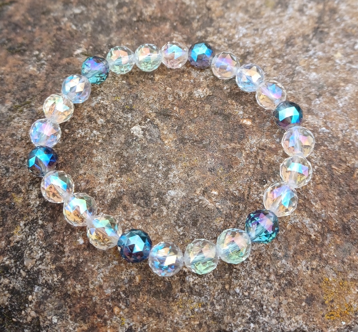 Aqua aura andělská náramek