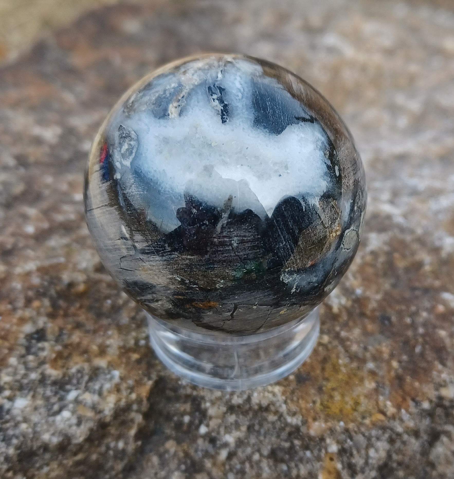 Jaspis brekciový koule 4 cm