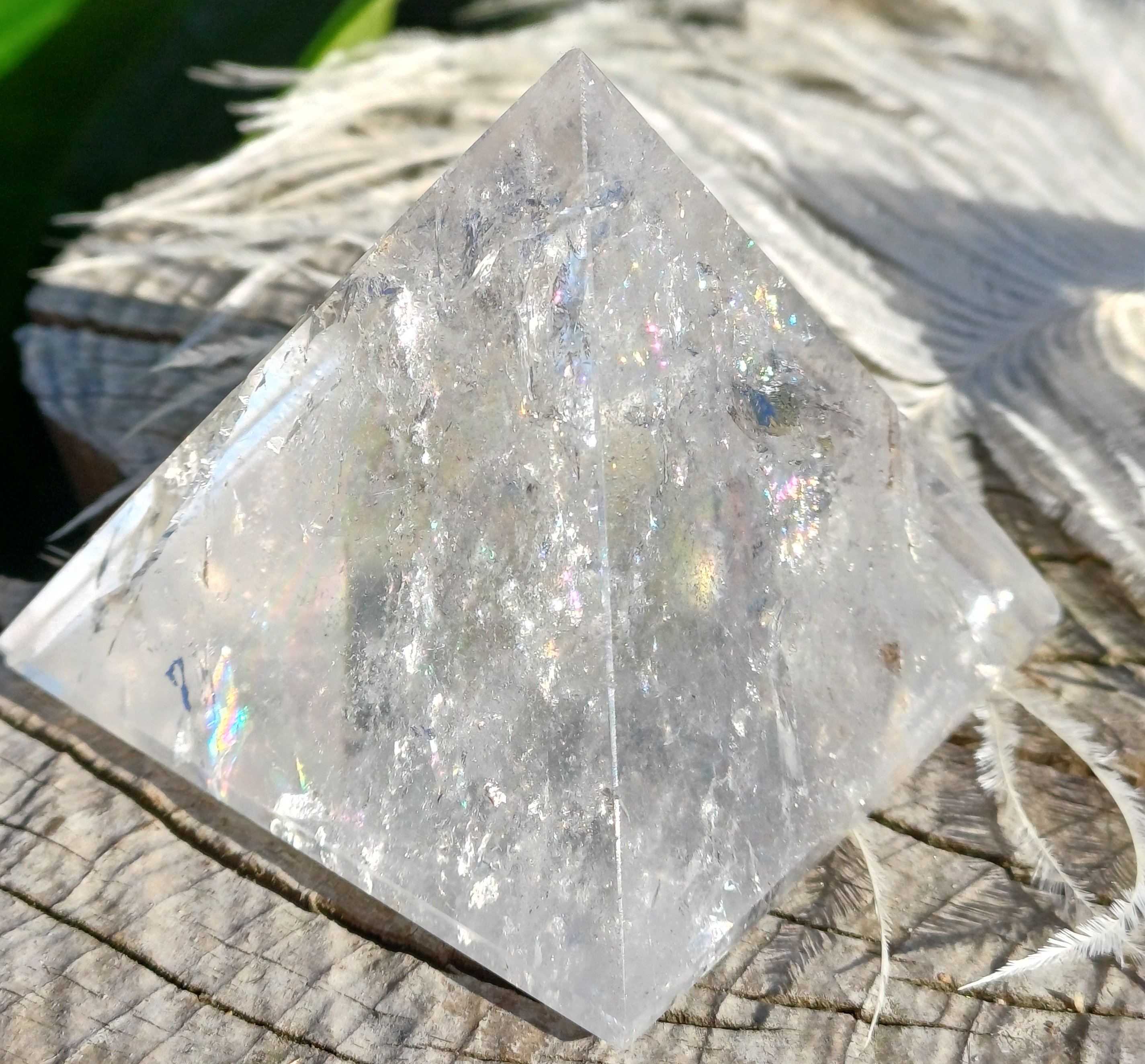 Křišťál pyramida 5cm