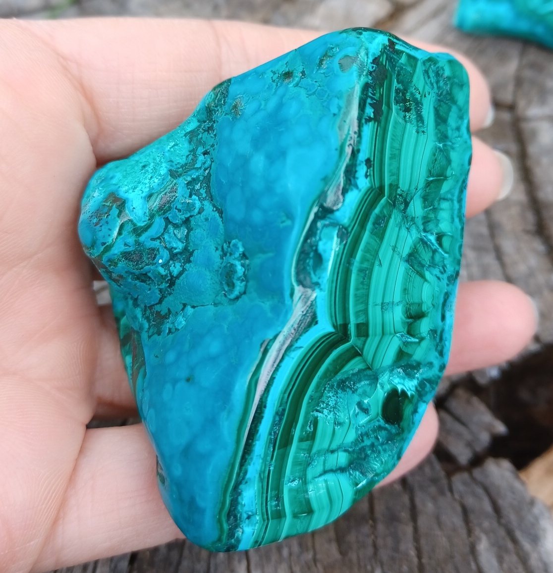 Chryzokol s malachitem 199g