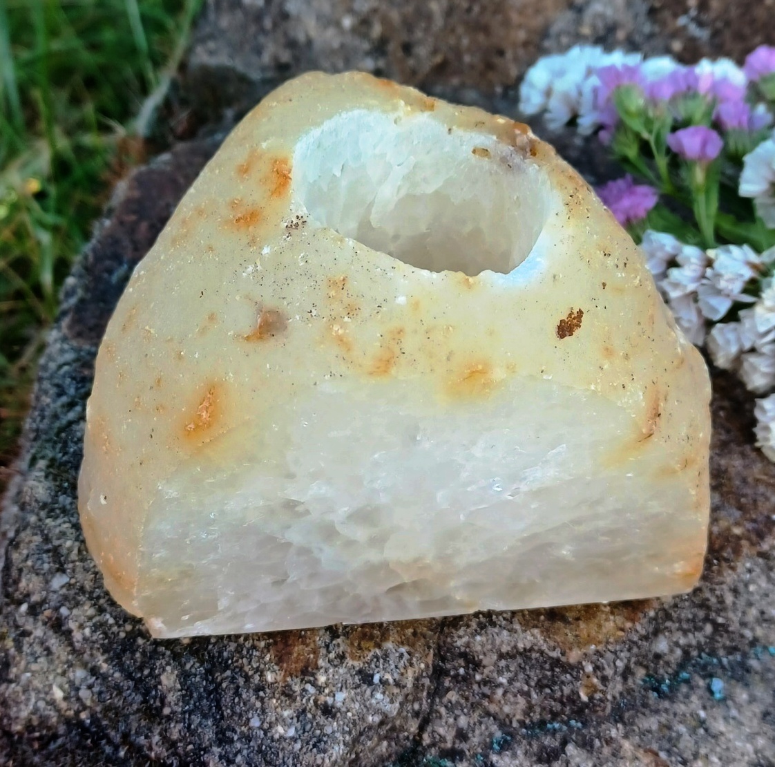 Achát svícen 1030g