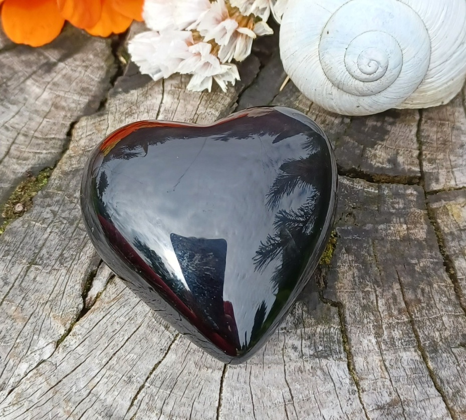 Obsidián duhový srdce 57g