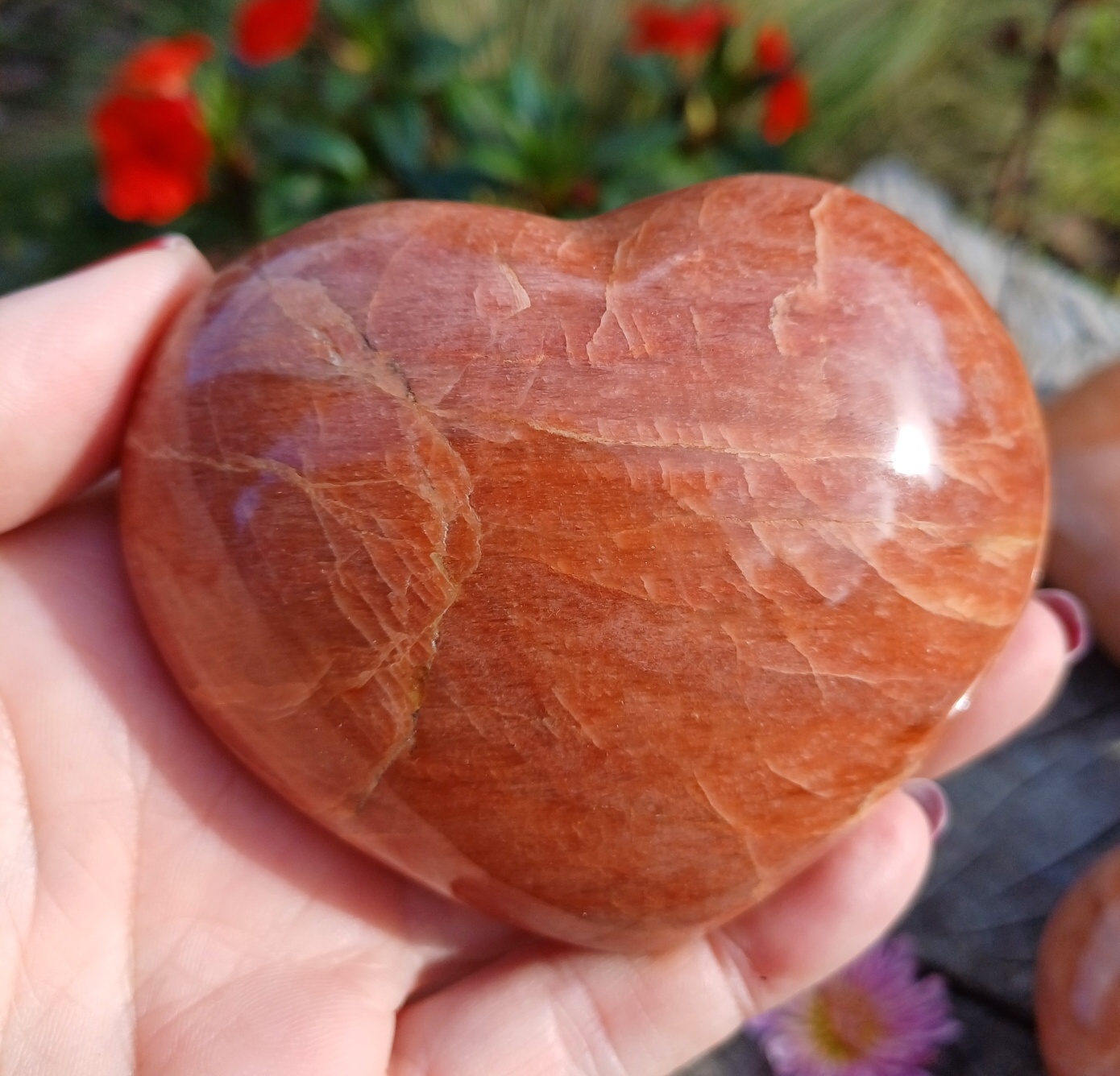 Měsíční kámen srdce 285g