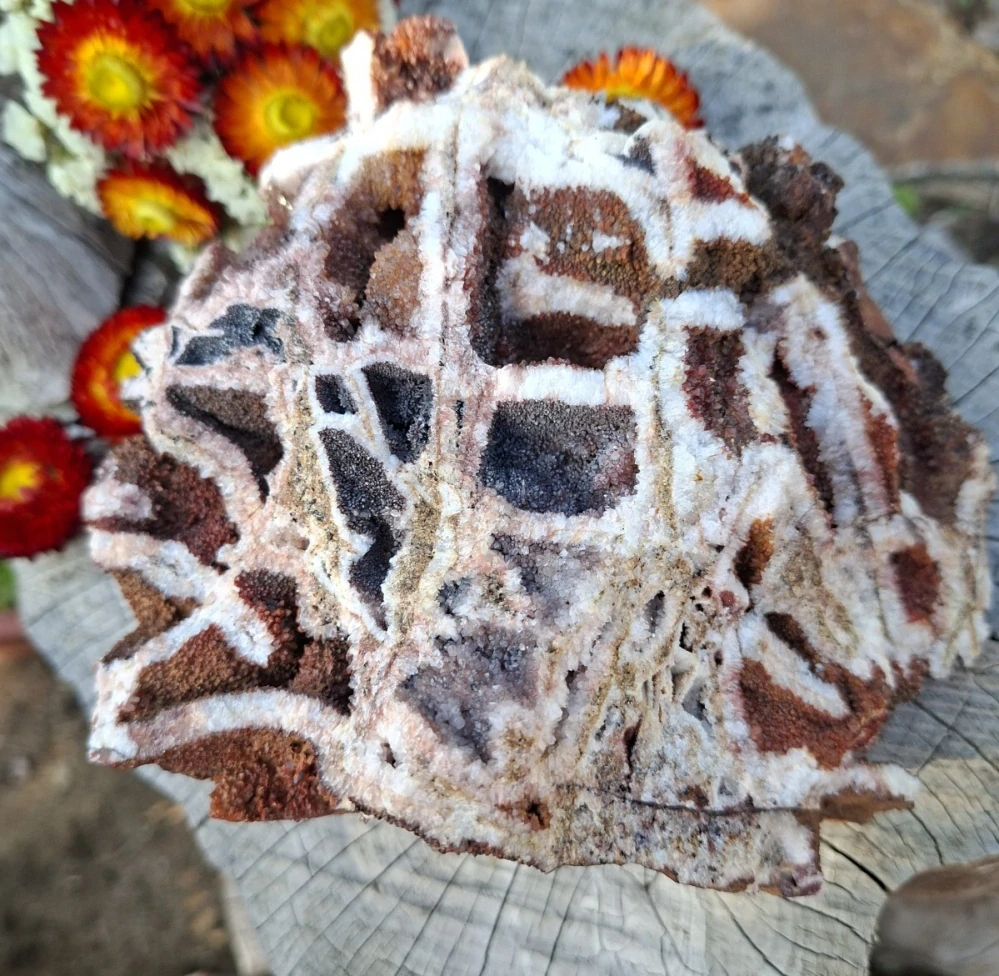 Mřížkový křemen s oxidy železa Sklené Teplice 1500g