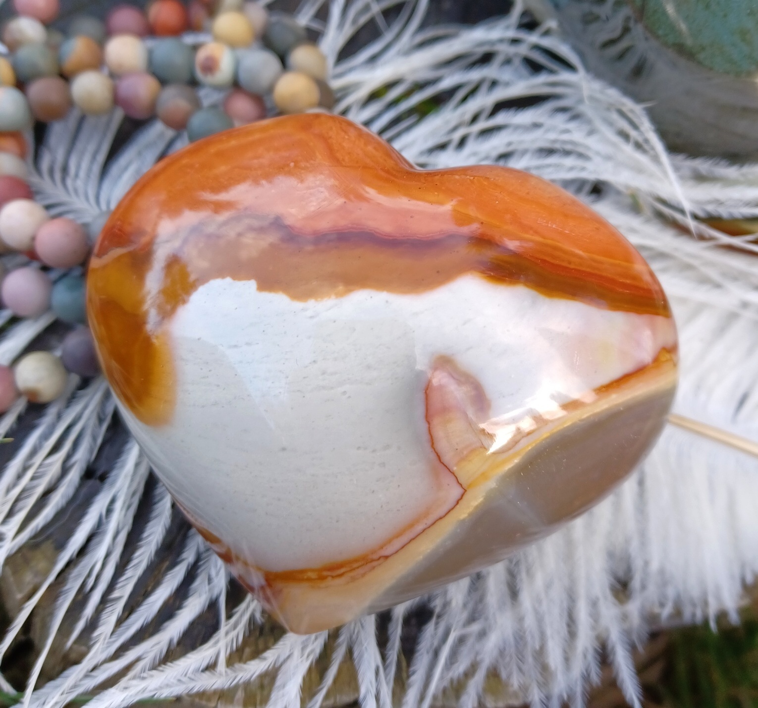 Jaspis imperial srdce 335g