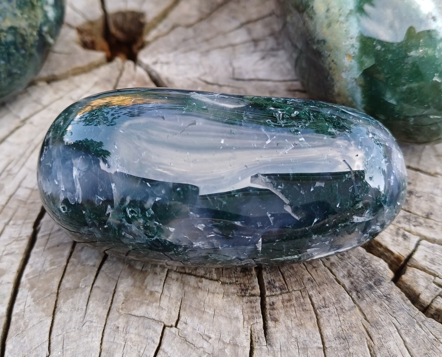 Achát mechový 165g