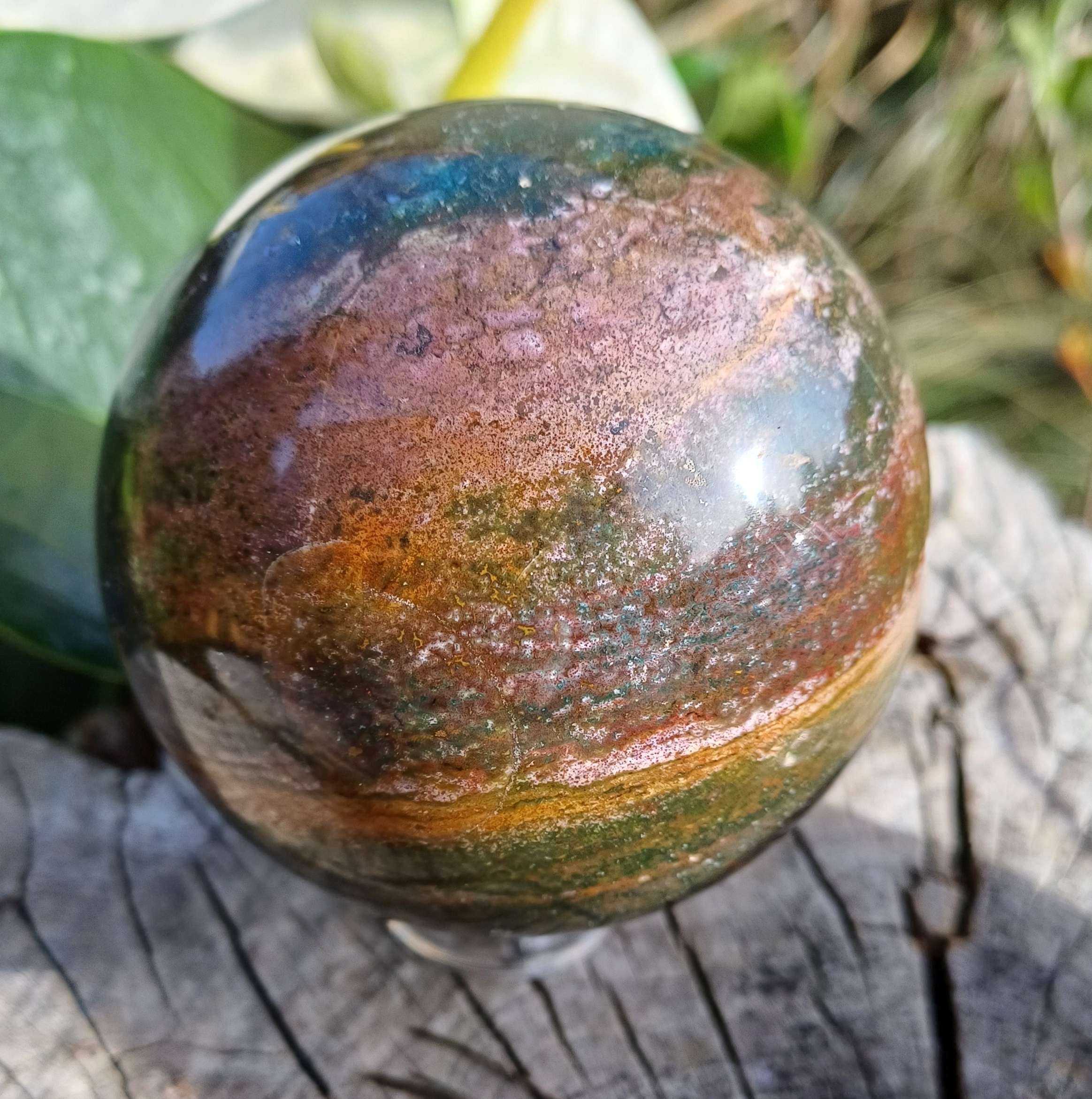 Jaspis oceánový koule 7,3 cm