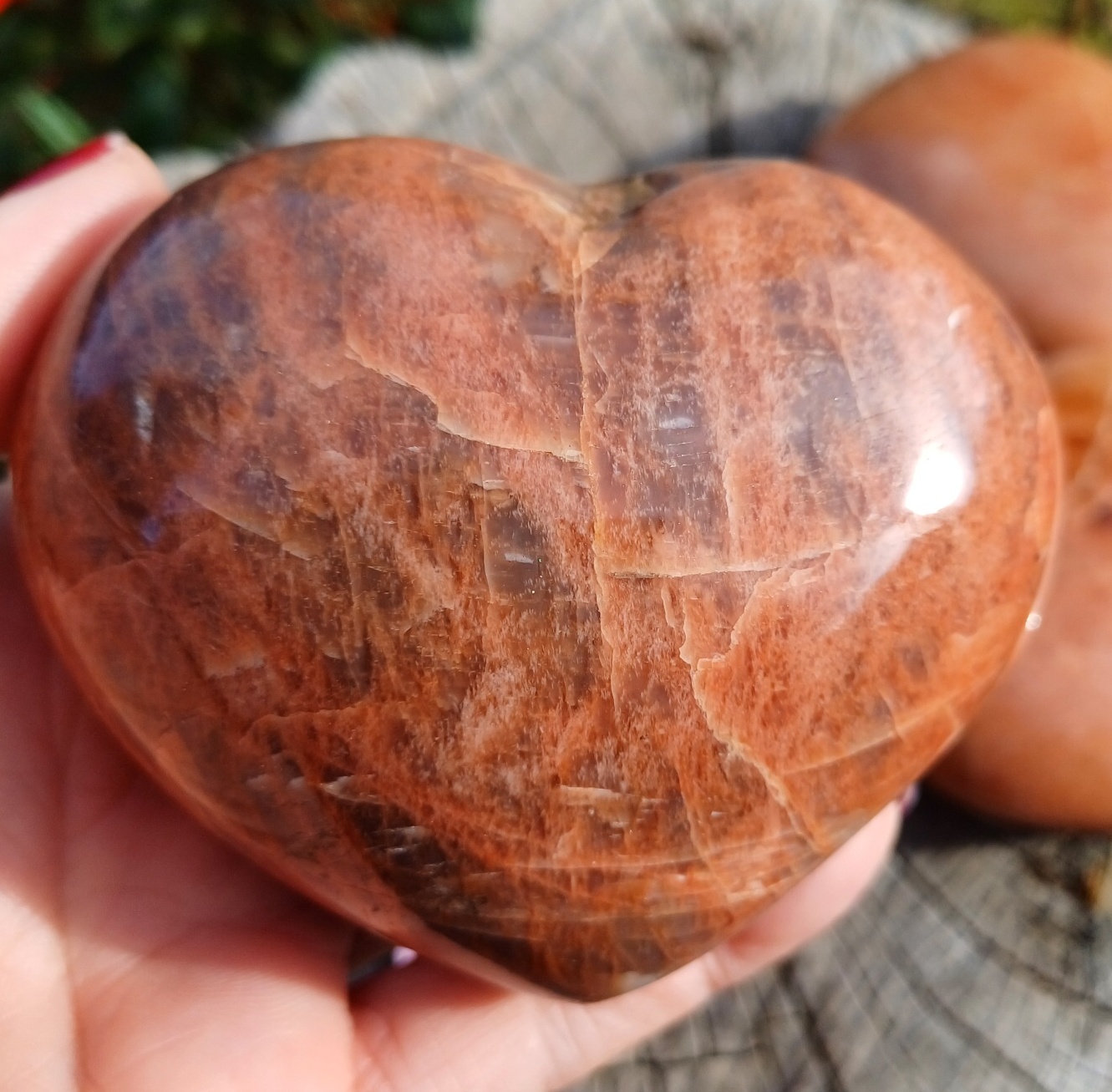 Měsíční kámen srdce 395g