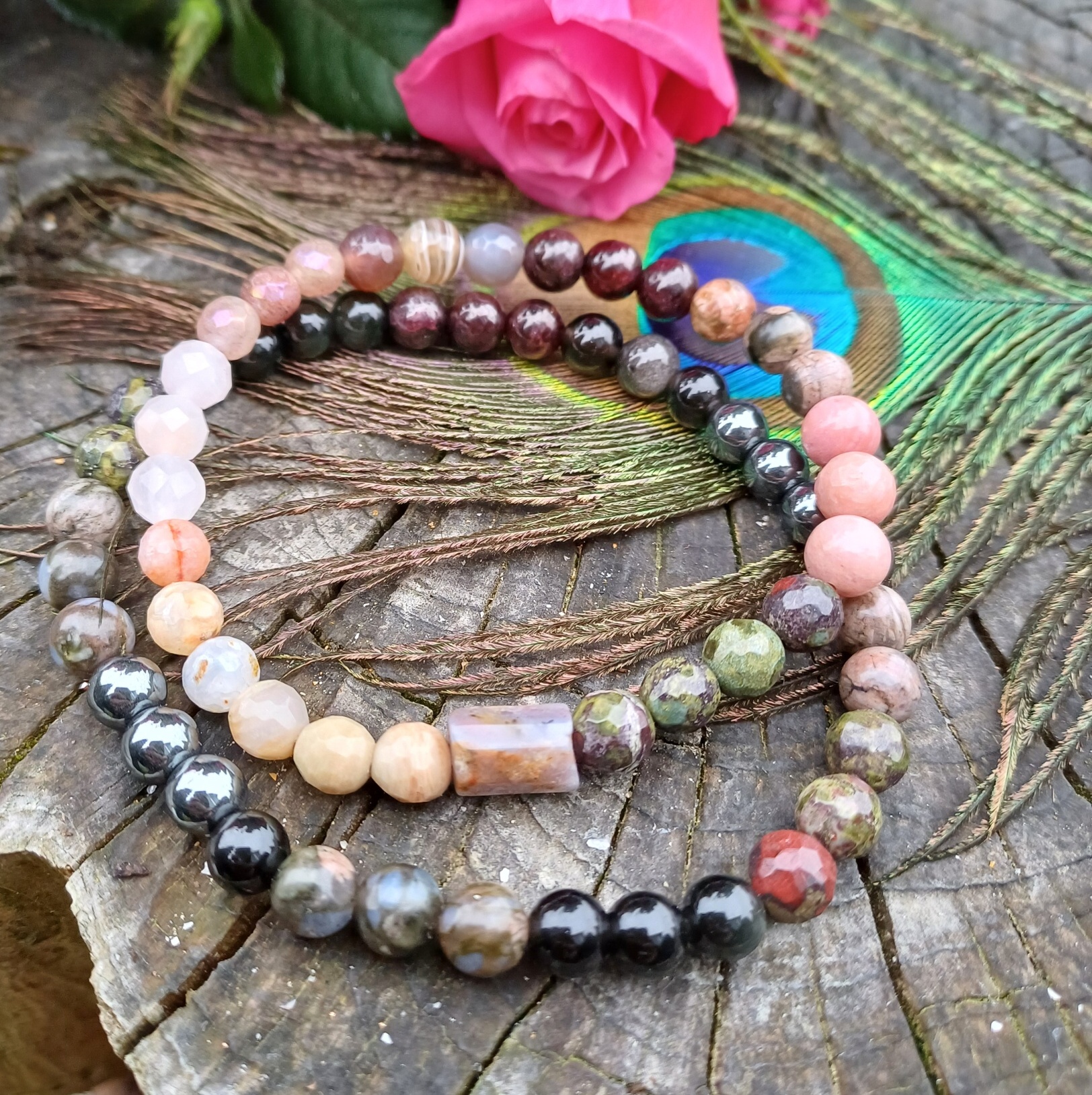 Párové náramky z minerálů