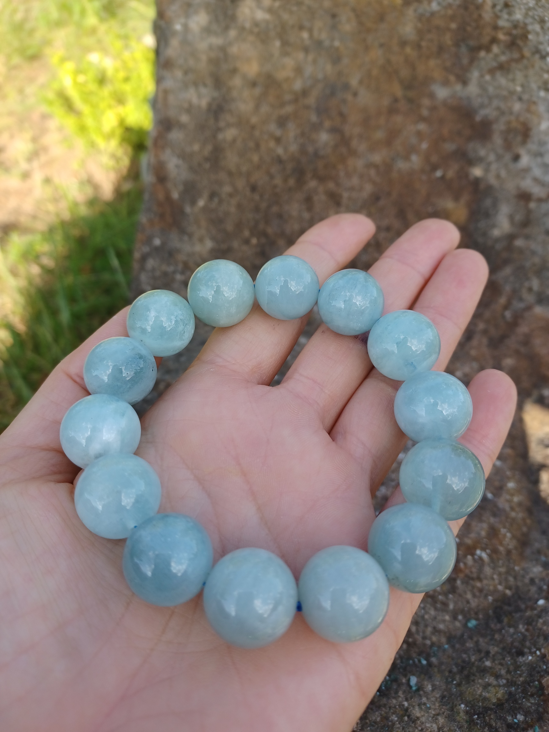 Akvamarín AA náramek