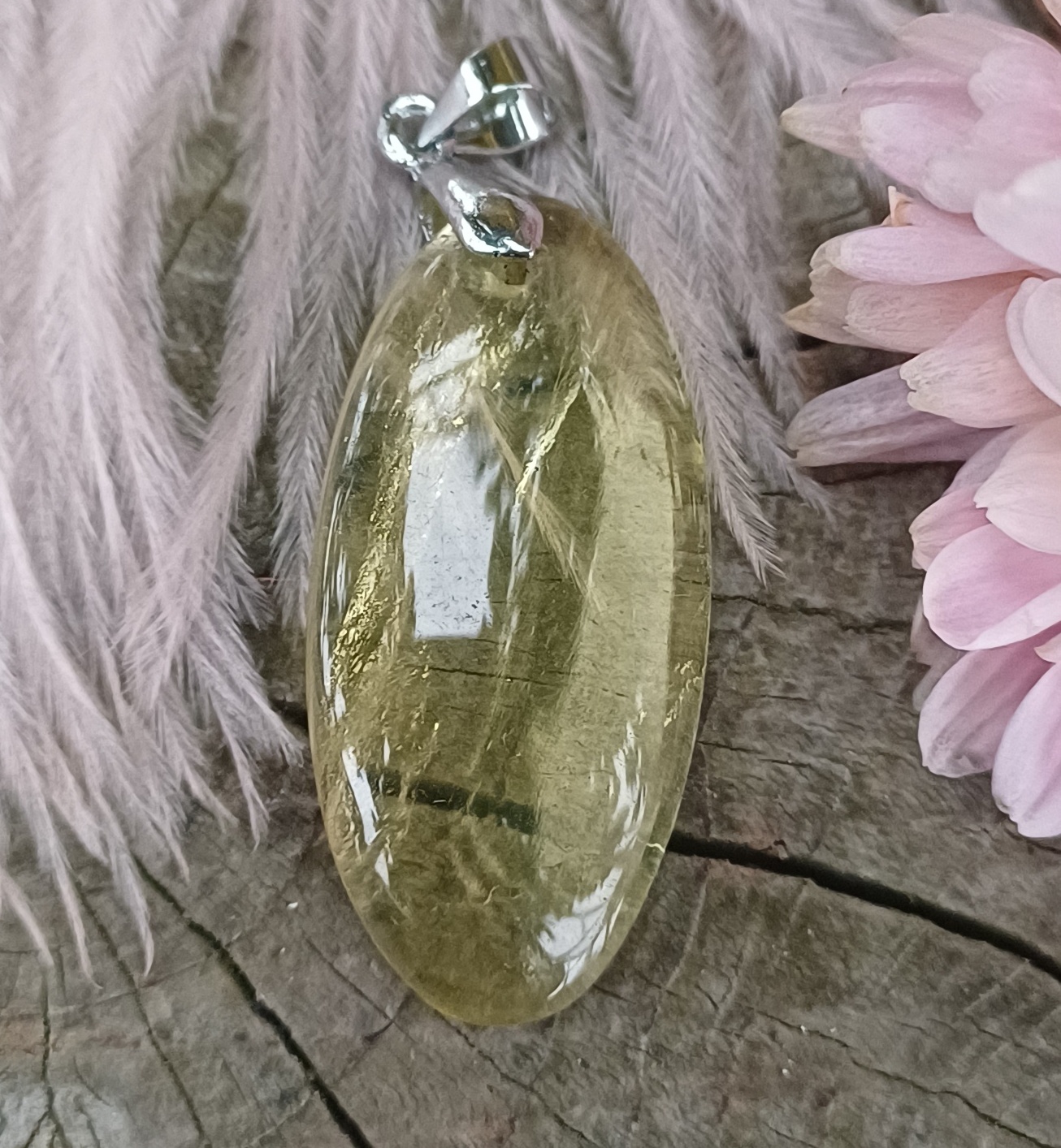 Citronový křemen přívěsek