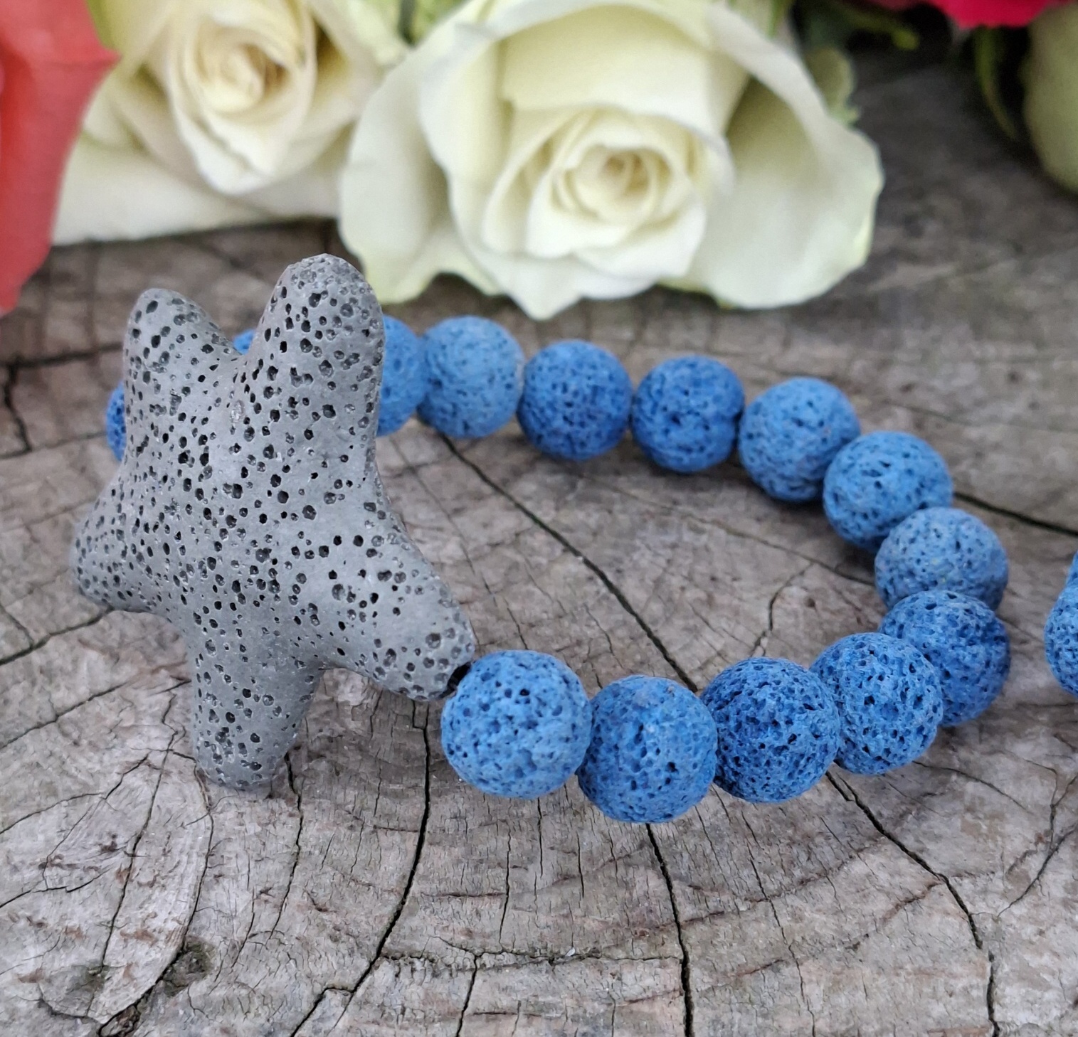 Láva modrá dětský náramek s hvězdičkou