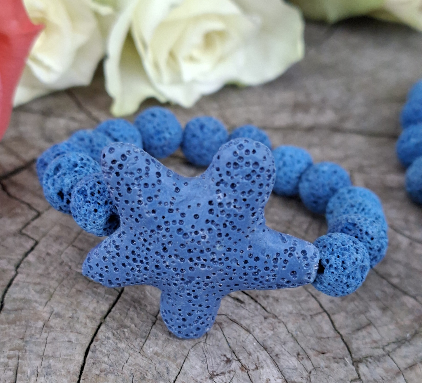 Láva modrá dětský náramek s hvězdičkou