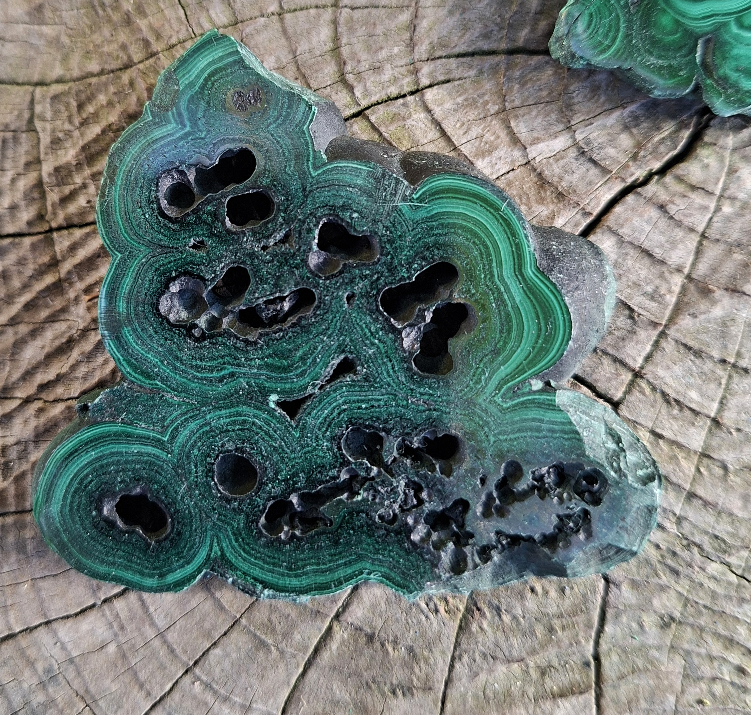 Malachit plátek 43g