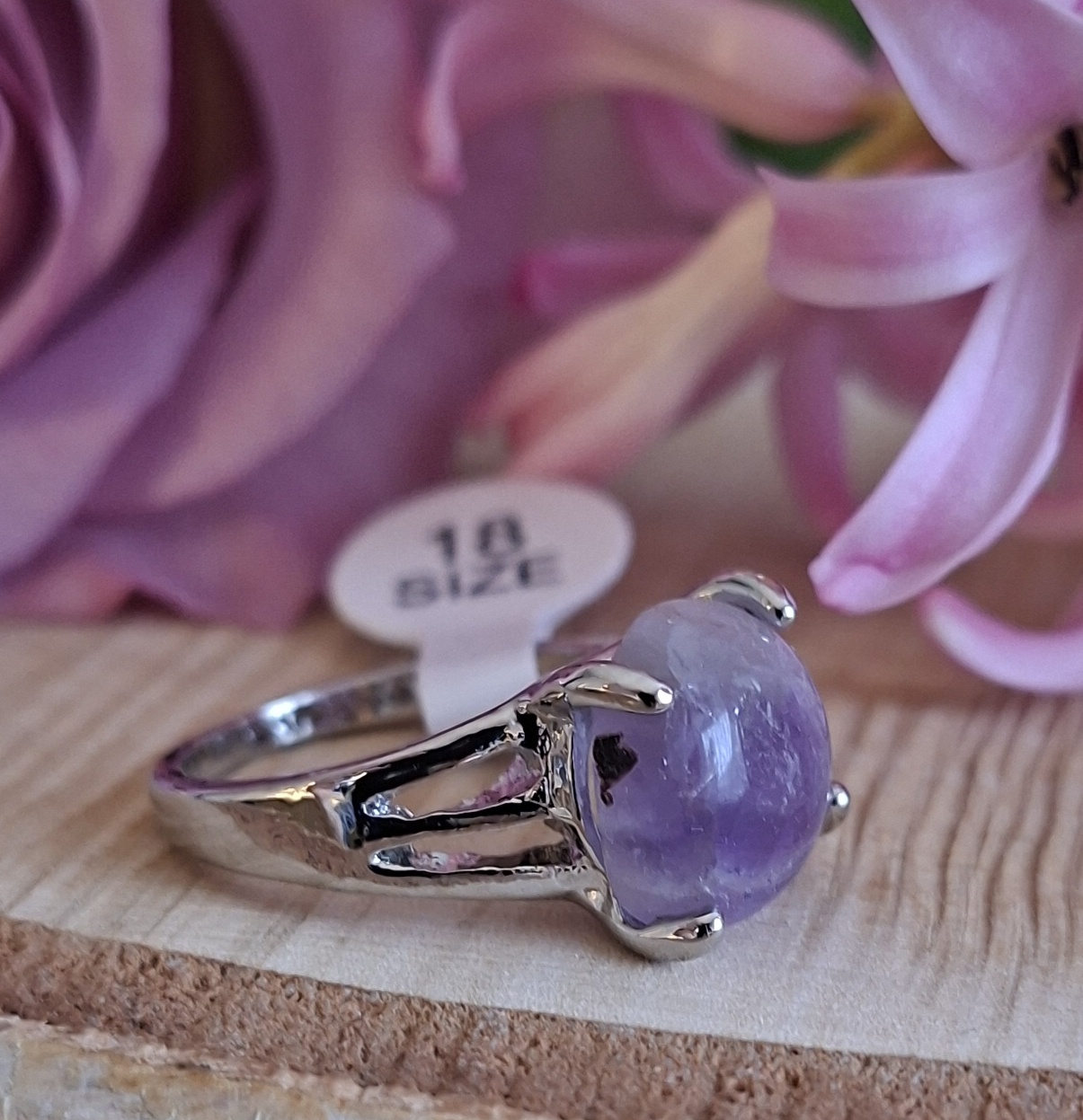 Ametyst prsten vel.18
