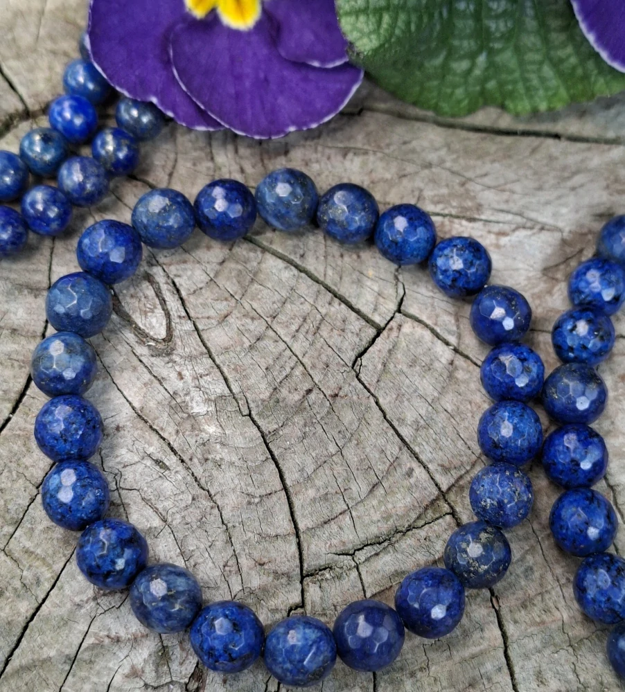 Lapis lazuli náramek fazetovaný