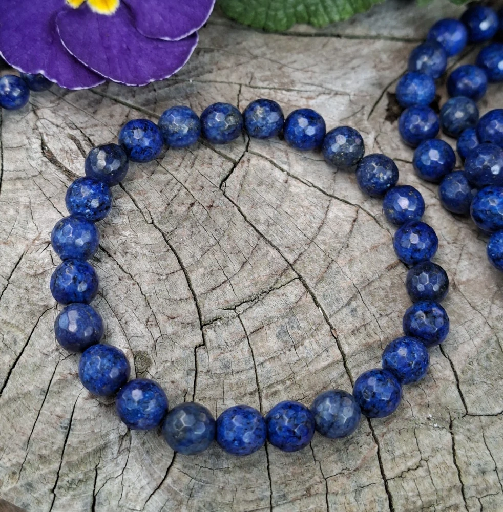 Lapis lazuli pánský náramek fazetovaný