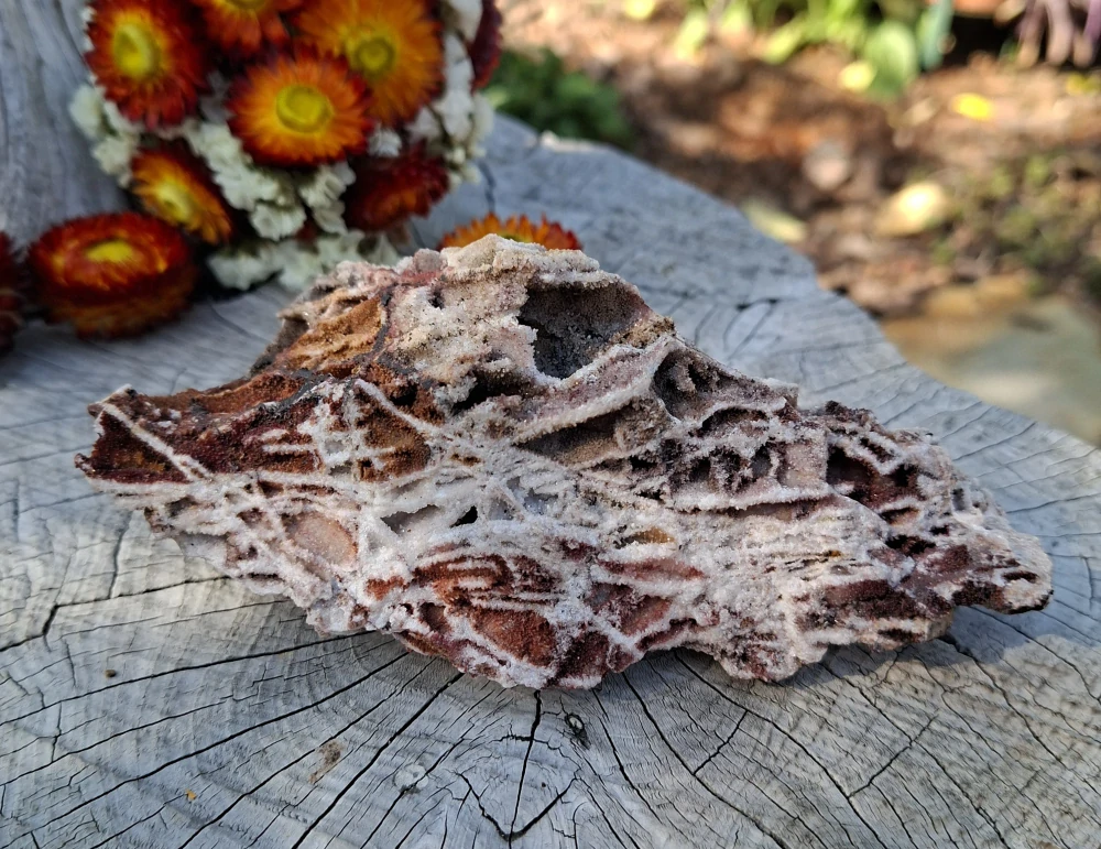 Mřížkový křemen s železitými povlaky Sklené Teplice 270g