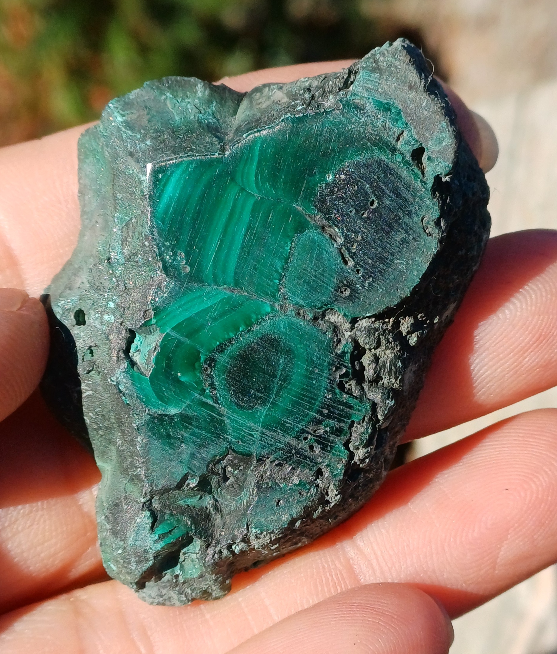 Malachit plátek 35g