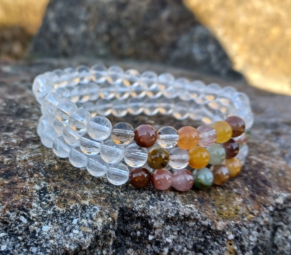 Sagenit, křišťál náramek 