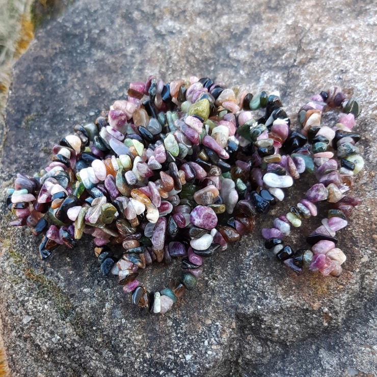 Melounový turmalín náramek