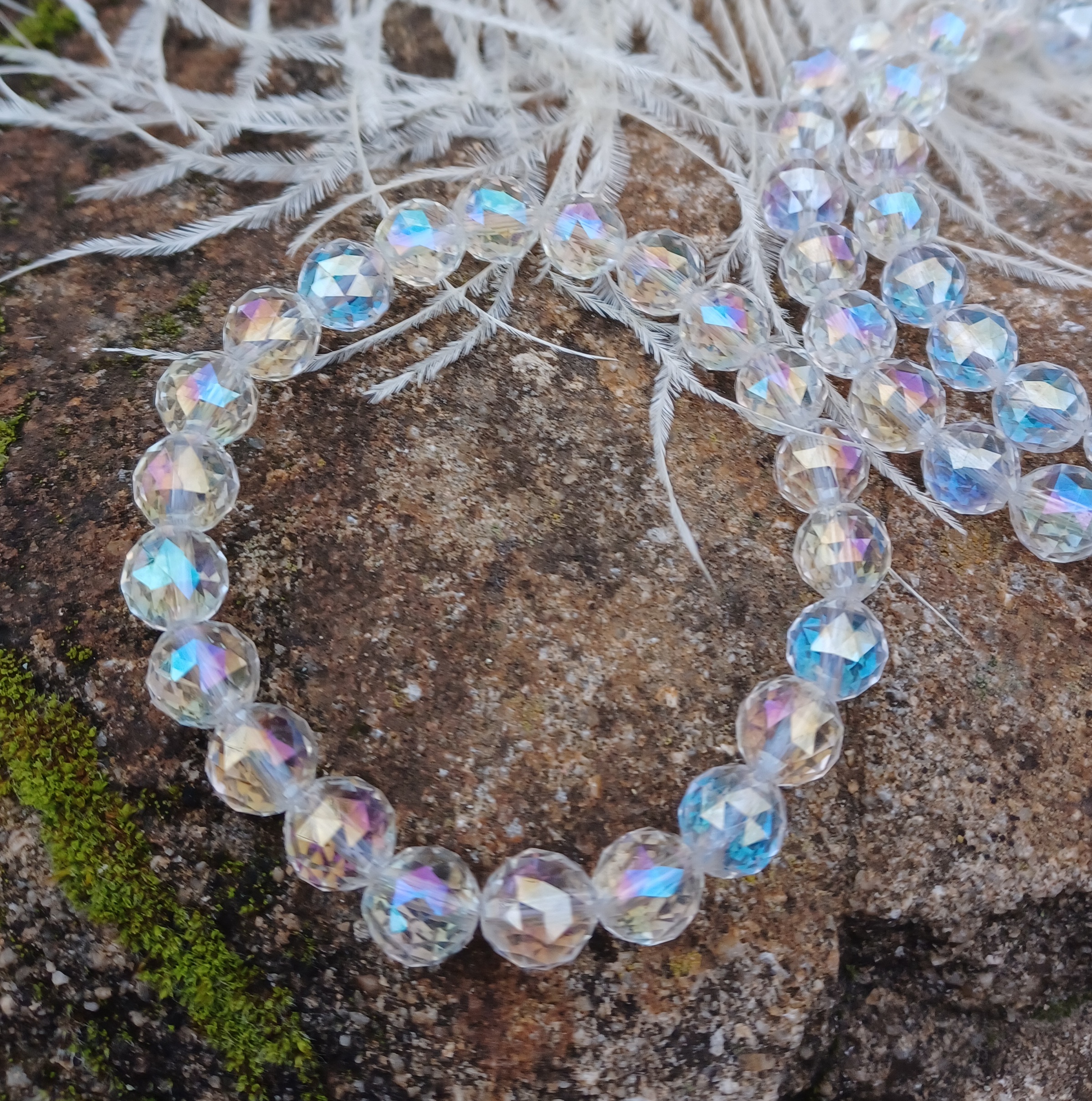 Aqua aura andělská náramek
