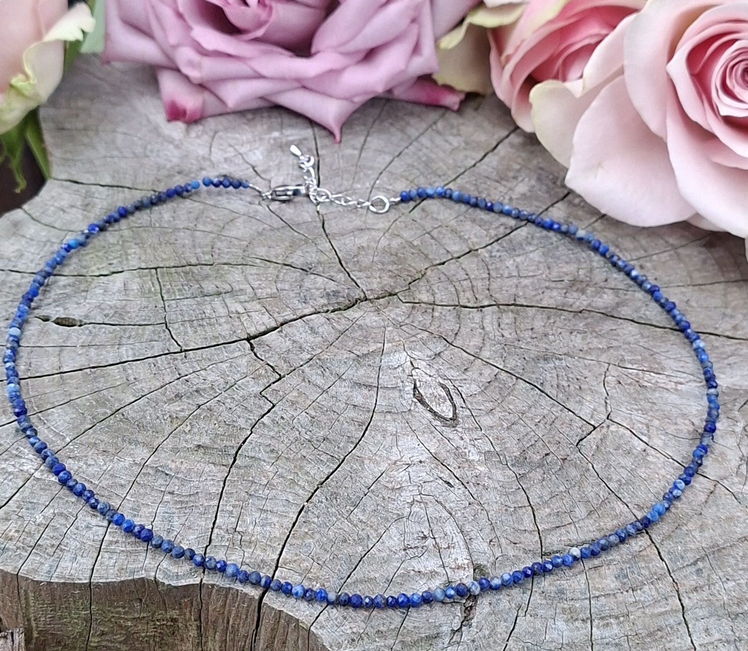 Lapis lazuli jemný náhrdelník 