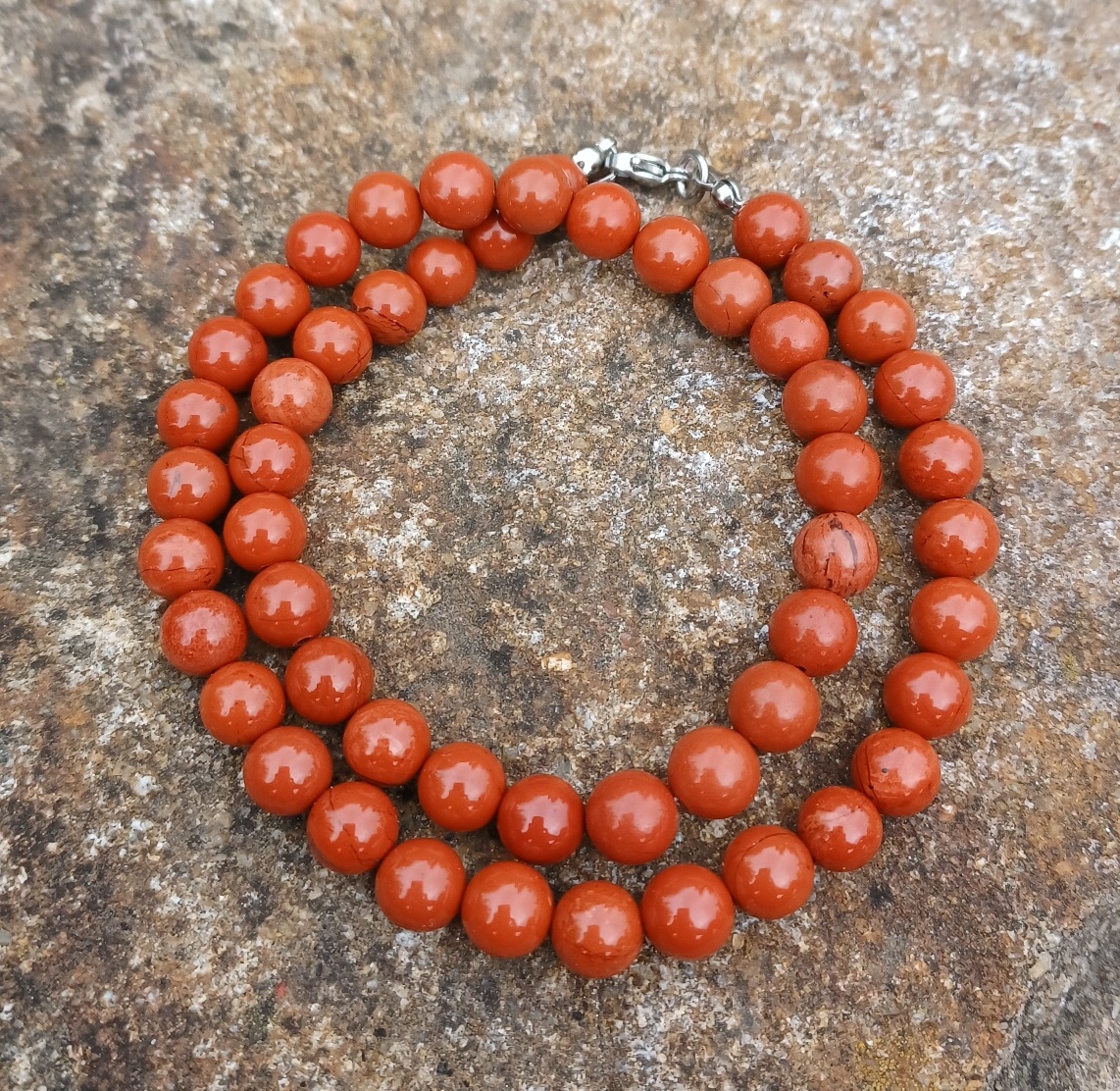 Jaspis červený náhrdelník