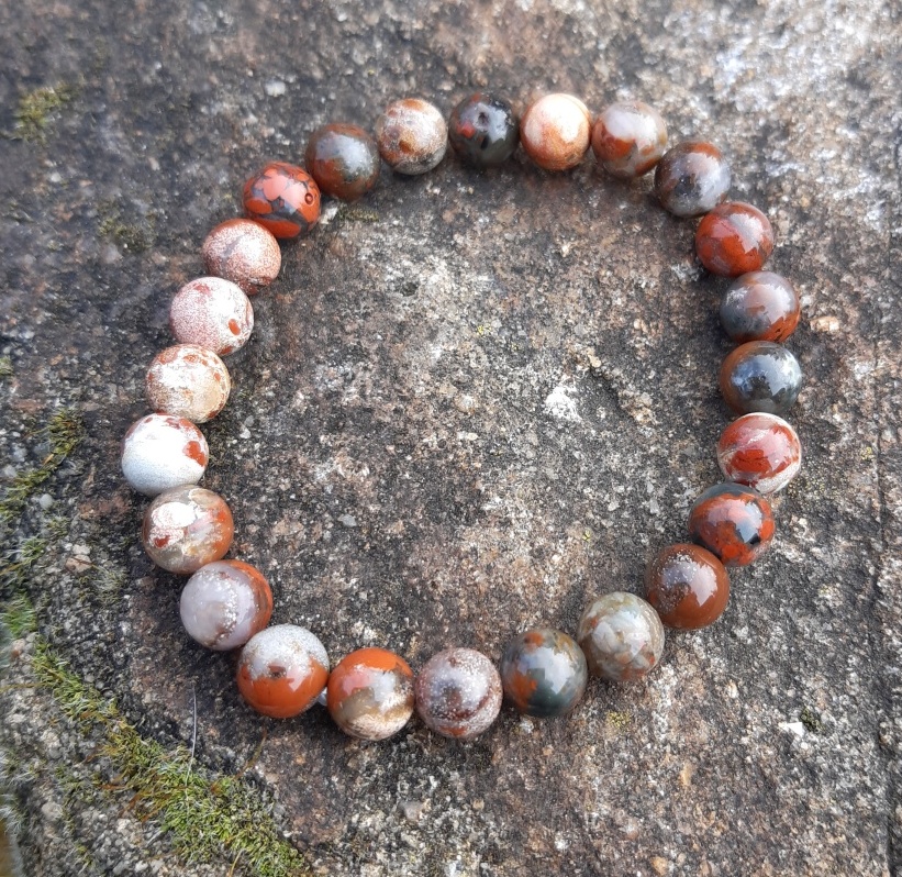 Jaspis brekciový náramek