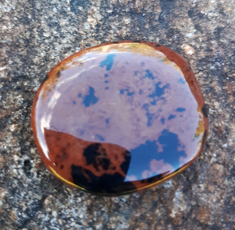 Obsidián mahagonový hmatka 14g
