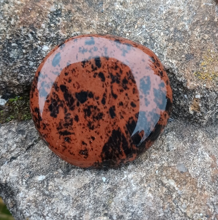 Obsidián mahagonový hmatka 27g