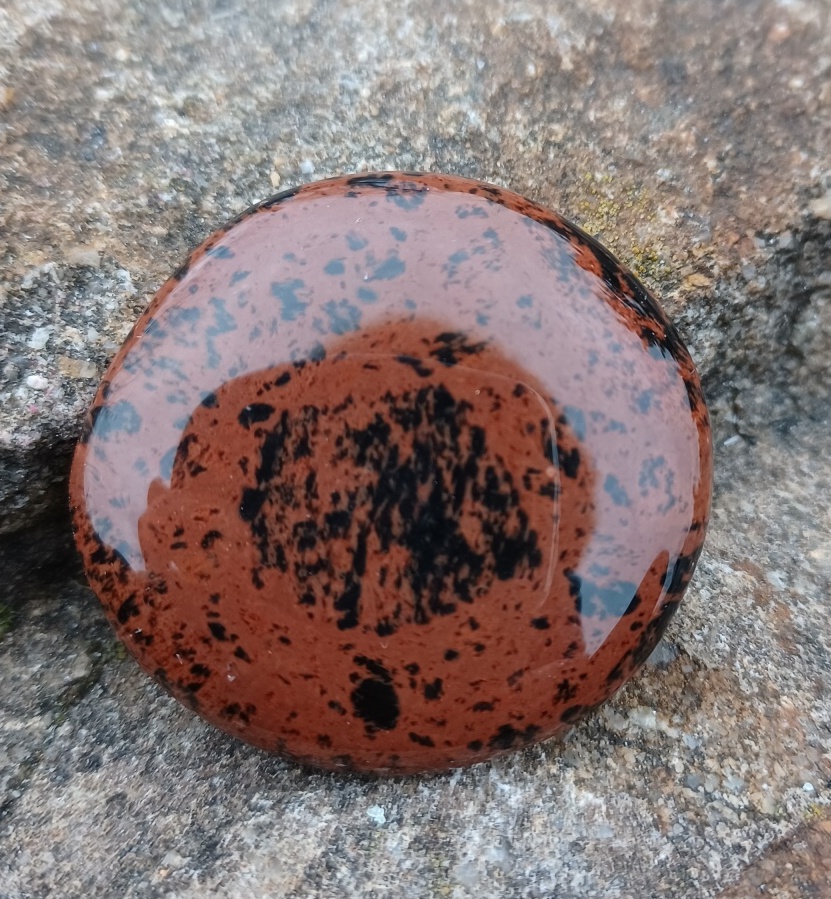 Obsidián mahagonový hmatka 26g
