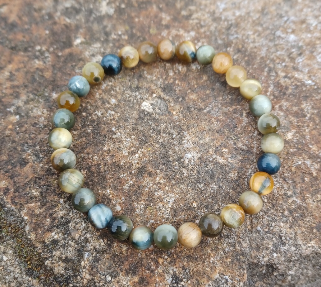 Tygří oko multikolor náramek