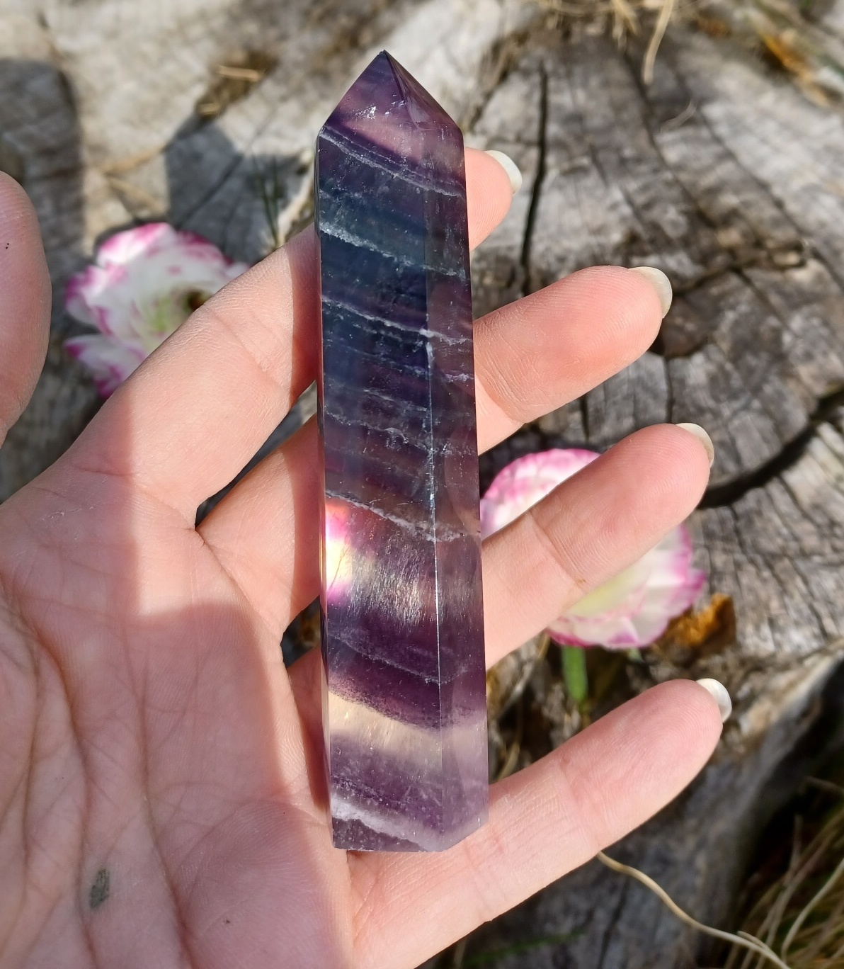 Fluorit obelisk 100g