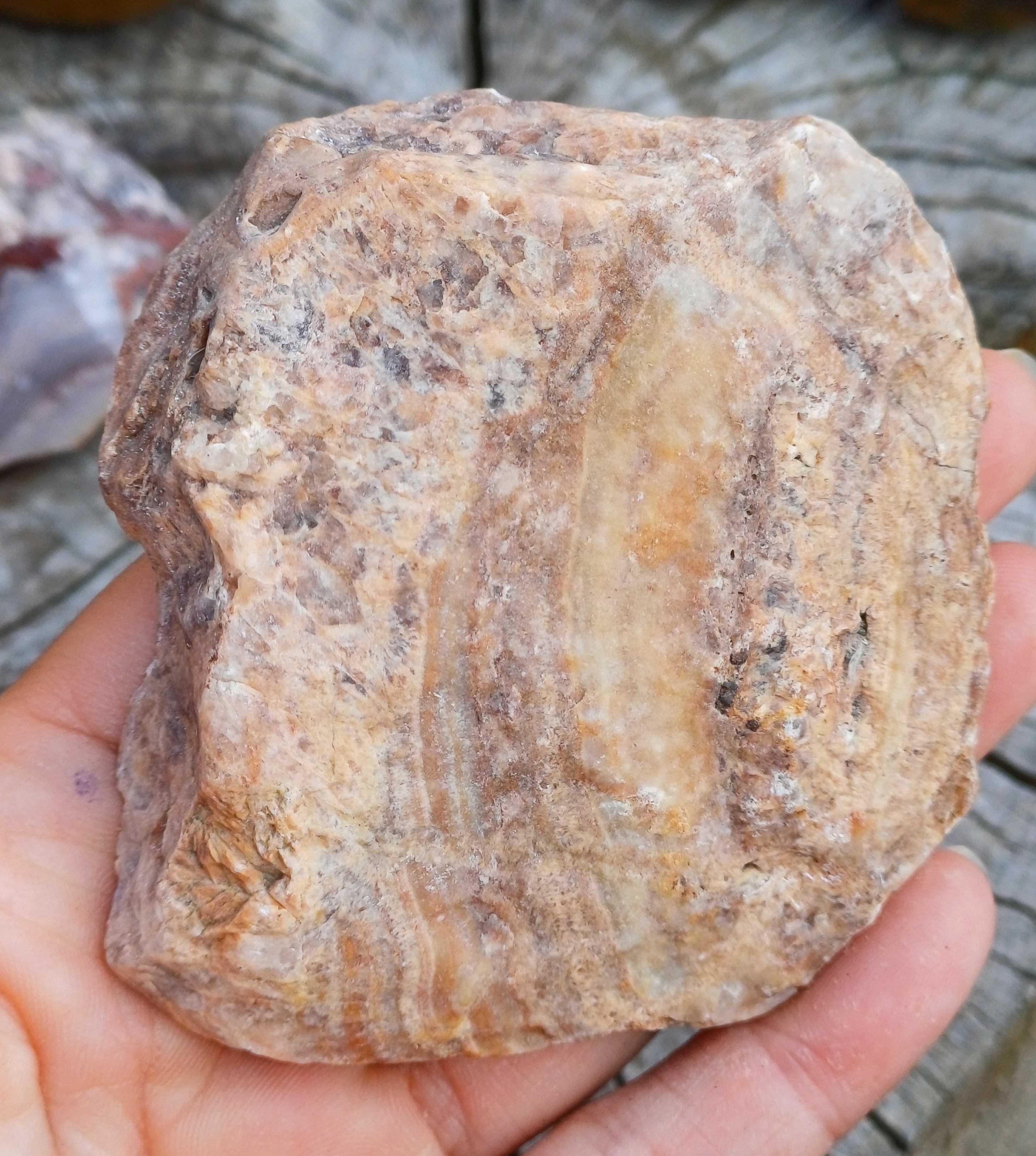 Achát s ametystem Velká, ČR 125g