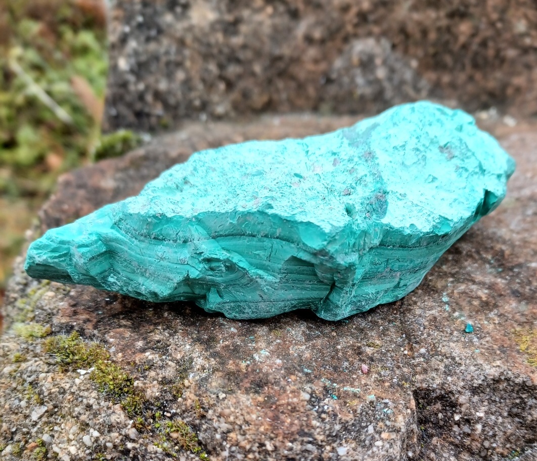 Malachit surový 310g