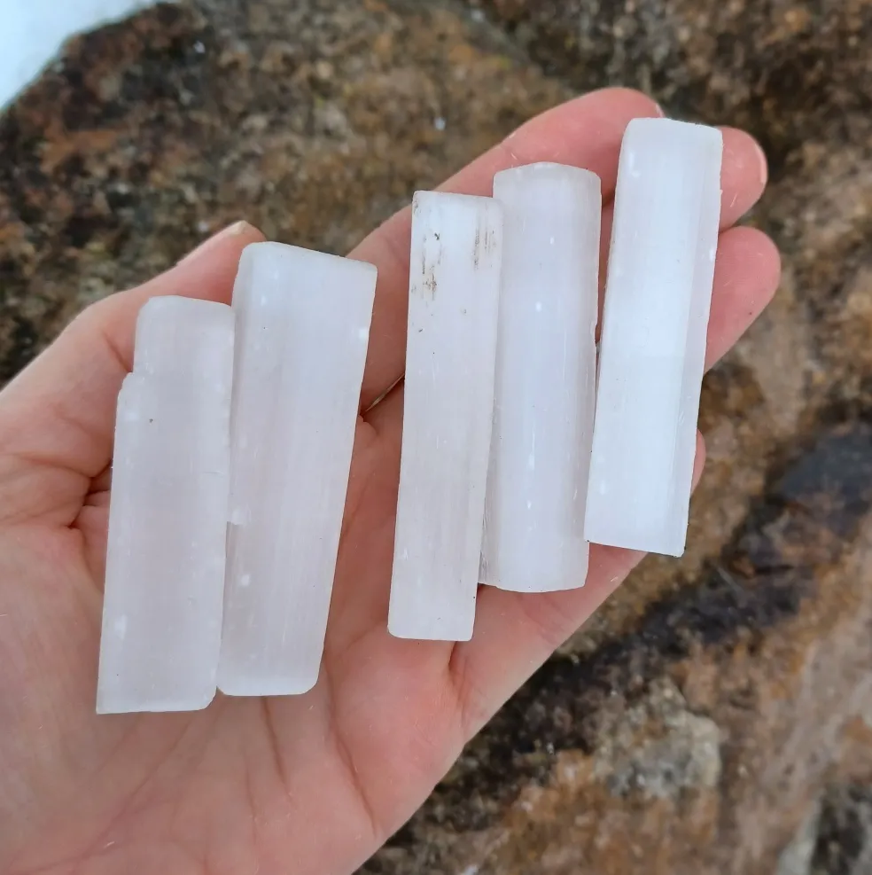 Selenit tyčinka 6 cm sada 5 kusů