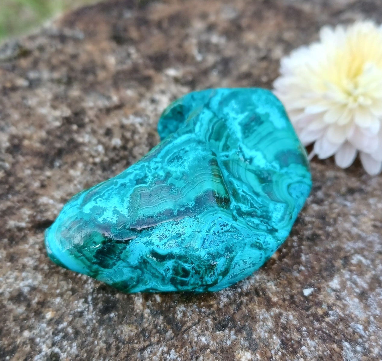 Malachit s chryzokolem 44g