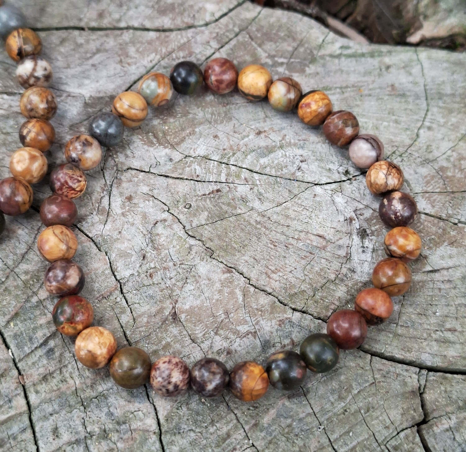 Jaspis picasso náramek