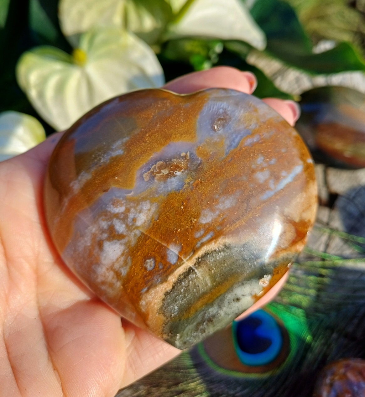 Jaspis oceán srdce 225g