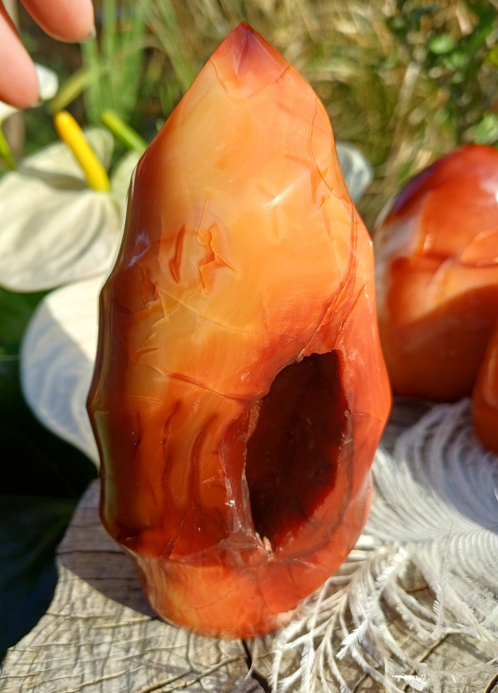 Karneol plamen 600g