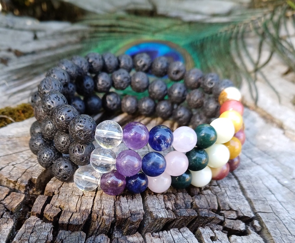 Láva čakrový náramek pro muže 