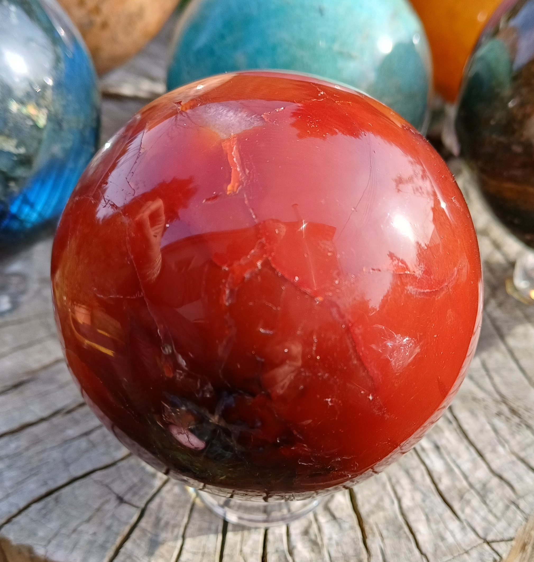 Karneol koule 6,8 cm