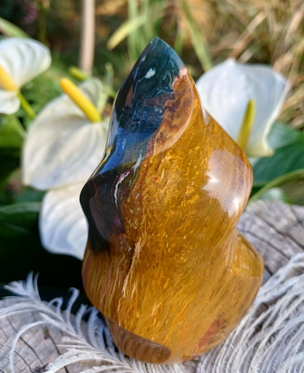 Jaspis oceán plamen 495g