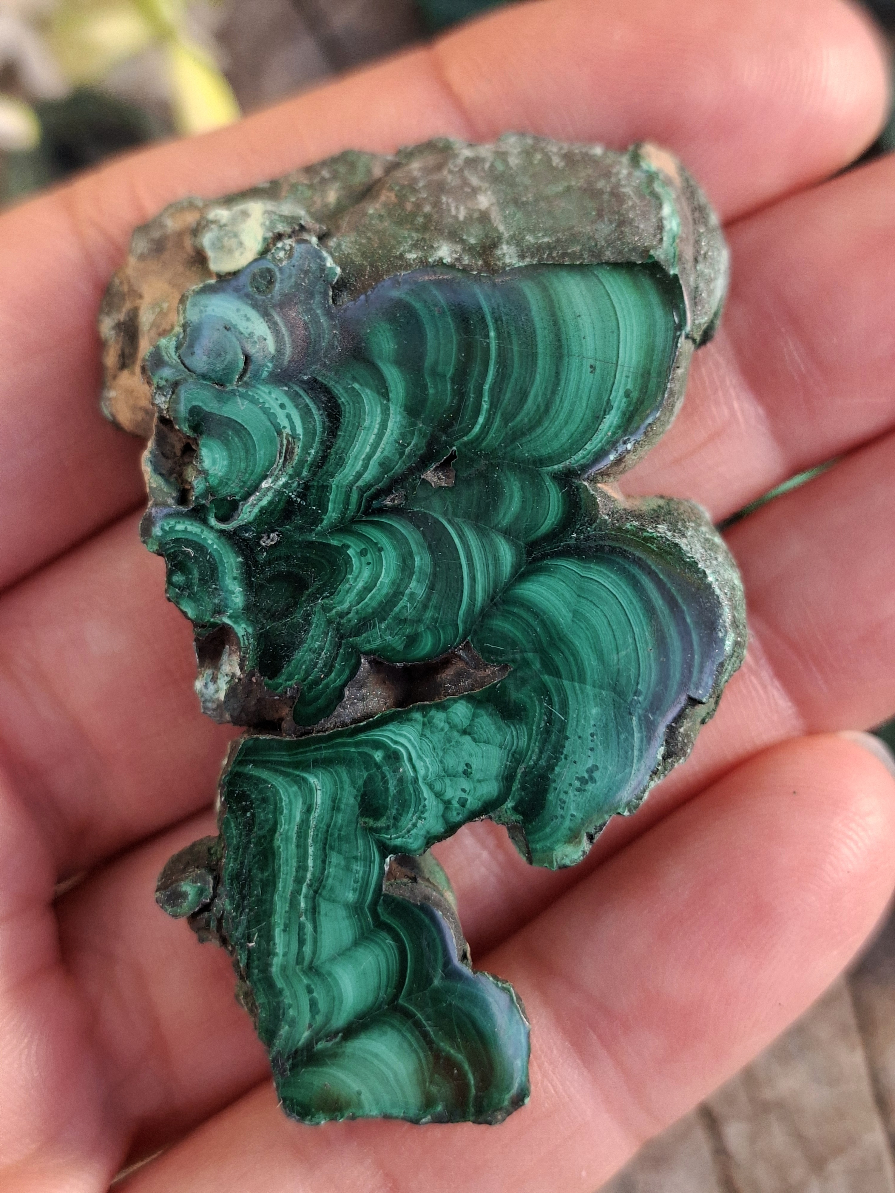 Malachit plátek 35g