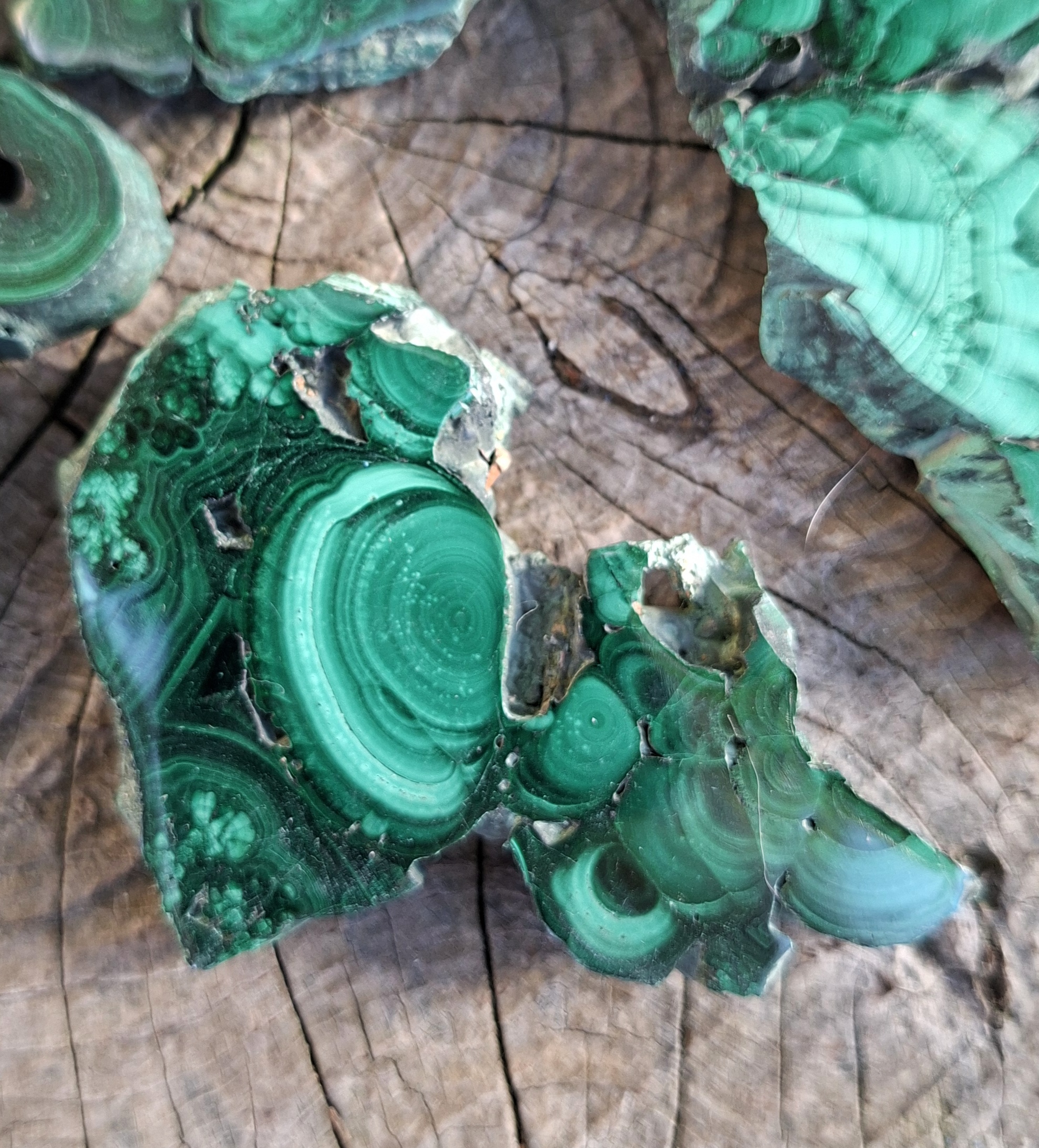 Malachit plátek 44g